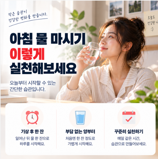 아침 공복에 물 마시면 좋을까? 효과와 올바른 물 마시는 방법