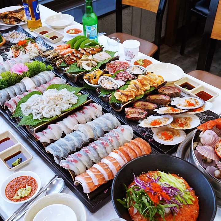 픽업 트렌드스페셜 히트맨 맛VS멋 인천 영종도 신선하고 쫄깃한 회 랍스터 가리비 한상 세트 횟집 맛집 추천