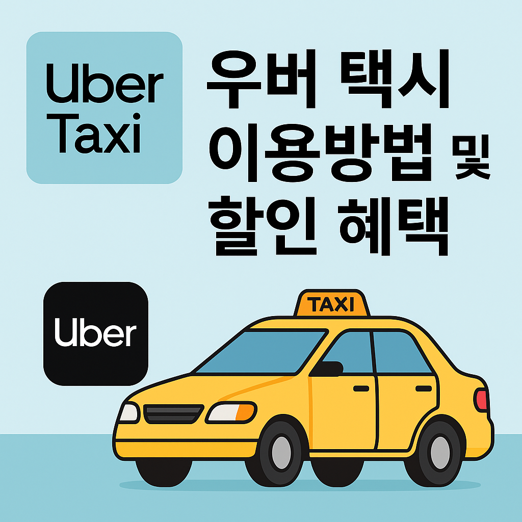 우버 택시 이용방법 및 할인 혜택