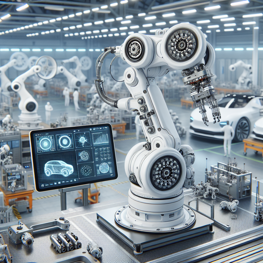 아이패드와 로봇팔