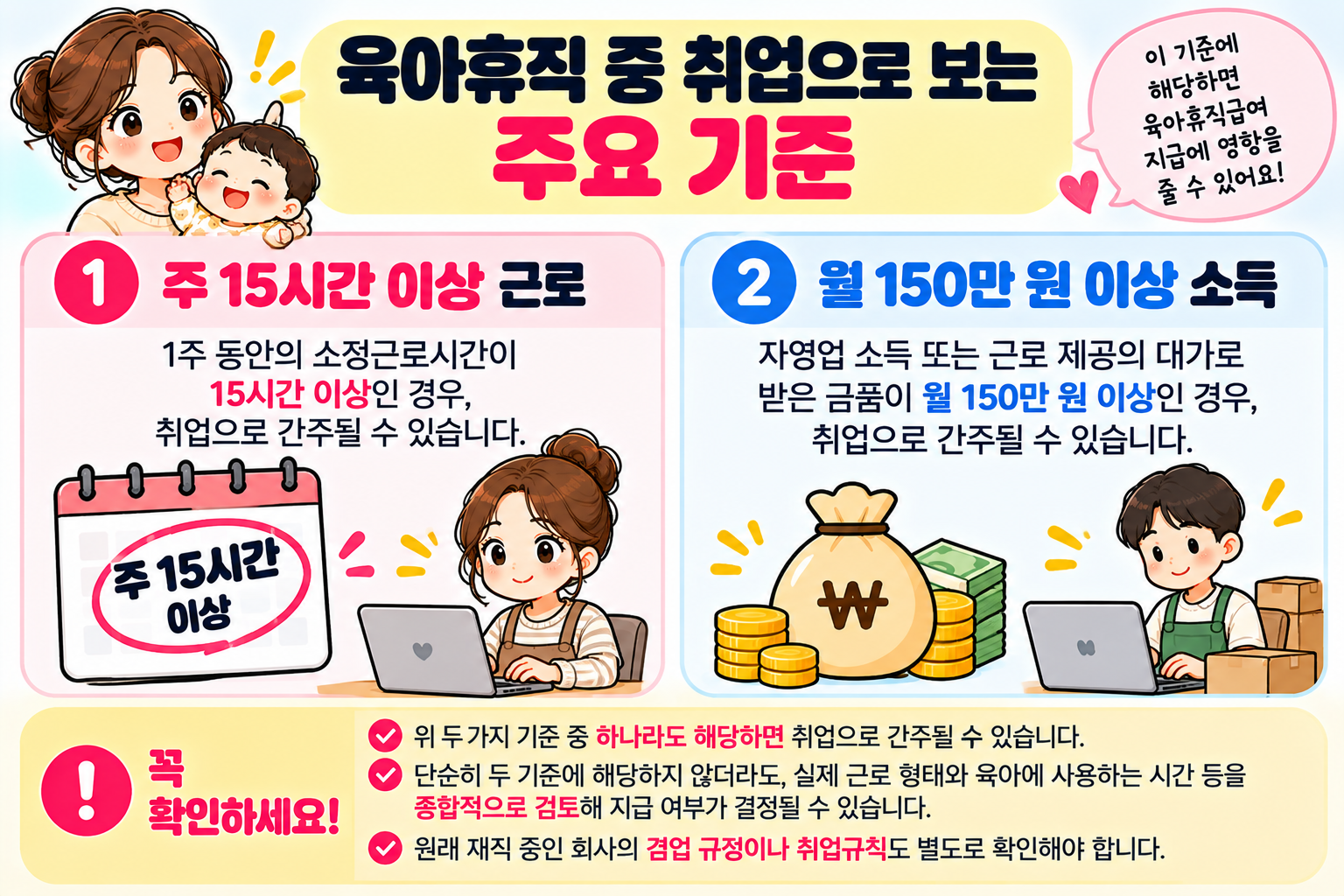 육아휴직중알바