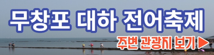 무창포 대하 전어축제 주변 관광지