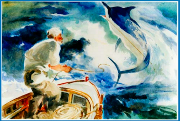 헤밍웨이의 노인과 바다 작품의 대표이미지