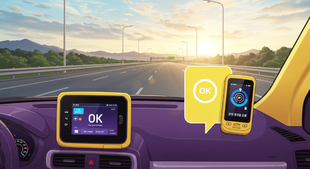 하이패스 미납요금 예방을 위한 단말기, 카드, 잔액 관리의 중요성을 나타내는 대시보드 이미지