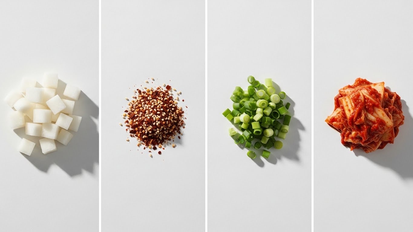 석박지 깍두기 담그는법