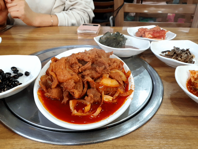 관저동 백반집 명성식당 제육볶음 2인분