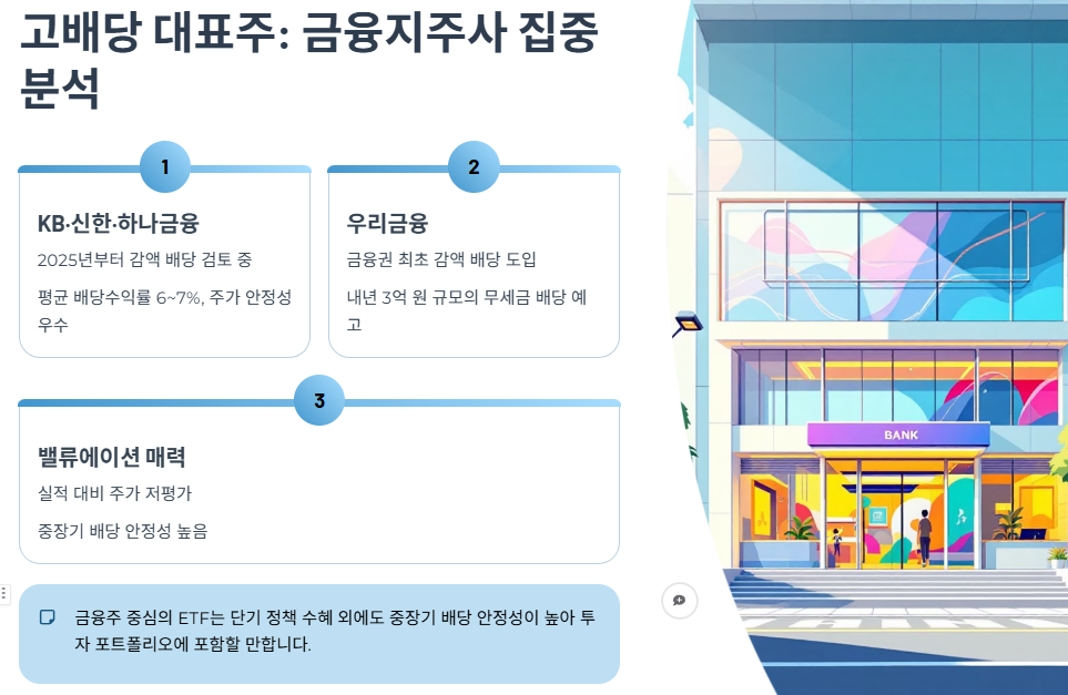 고배당 대표주: 금융지주사 집중 분석