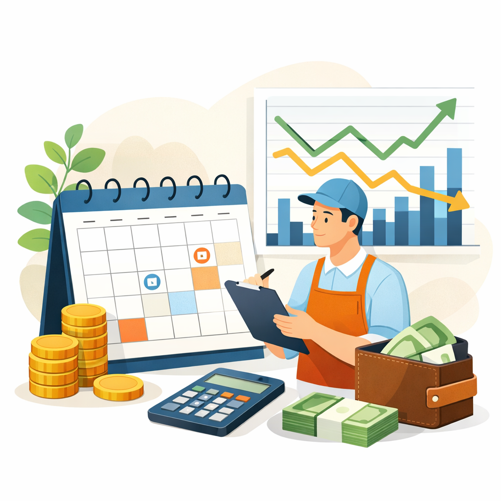 비수기·성수기 자영업, ‘월별 현금흐름’이 무너지지 않게 평탄화하는 12가지 실전 전략