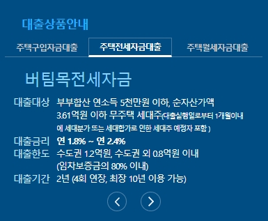 버팀목전세자금대출 지원대상 신청방법 지원조건 금리 연장 기간 서류 한도 우리은행 알아보기2