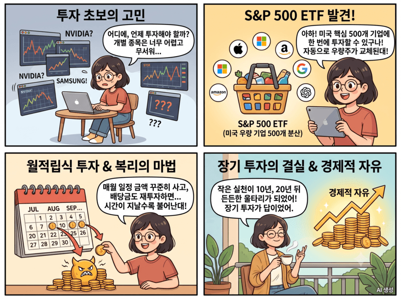 S&P 500 ETF애 대한 투자내용과 장기투자방법에 대한 설명