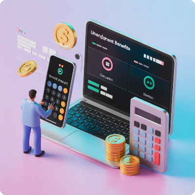 실업급여 모의계산 이미지