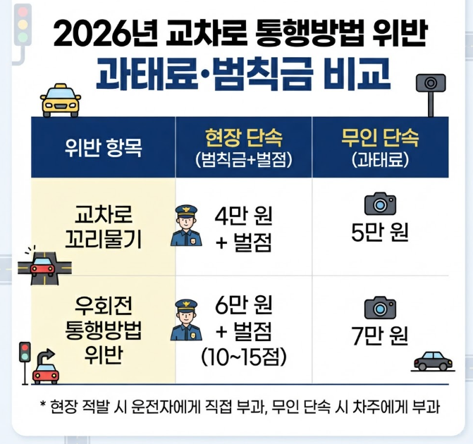 교차로 통행방법