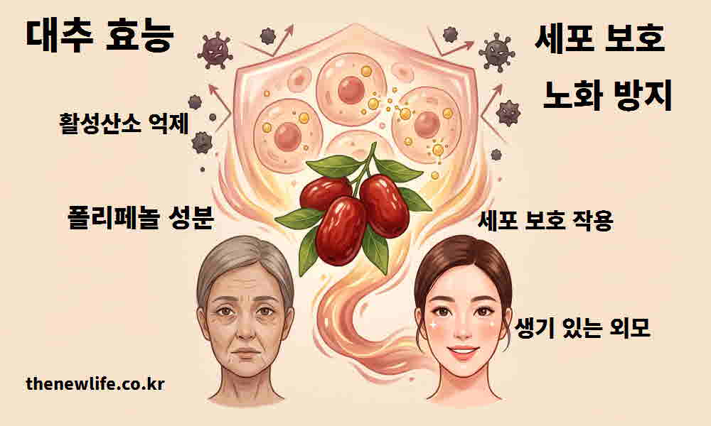 대추 효능 세포 보호 노화 방지