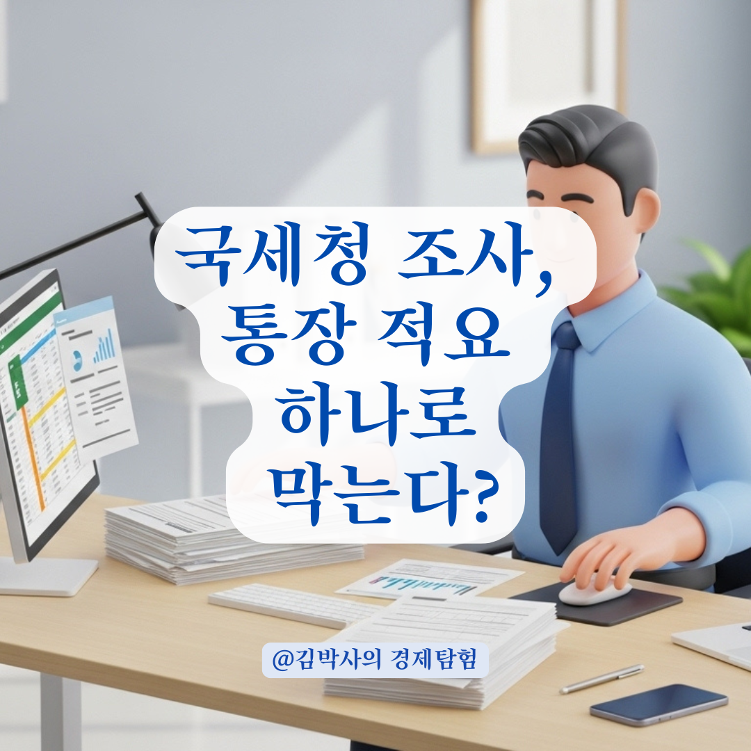 국세청이 사업자 계좌 내역을 들여다보는 시점과 소명 자료 준비하는 법!