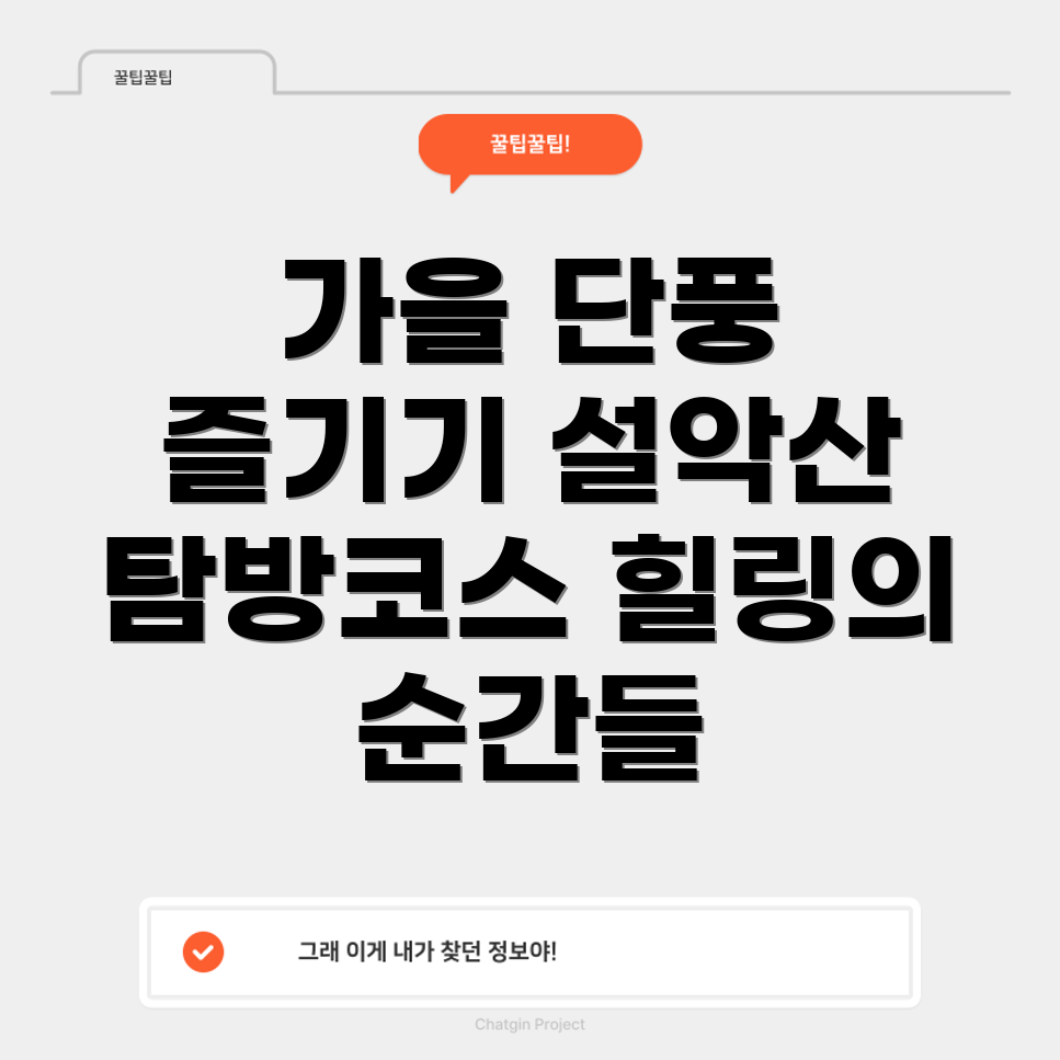 설악산 가을 단풍