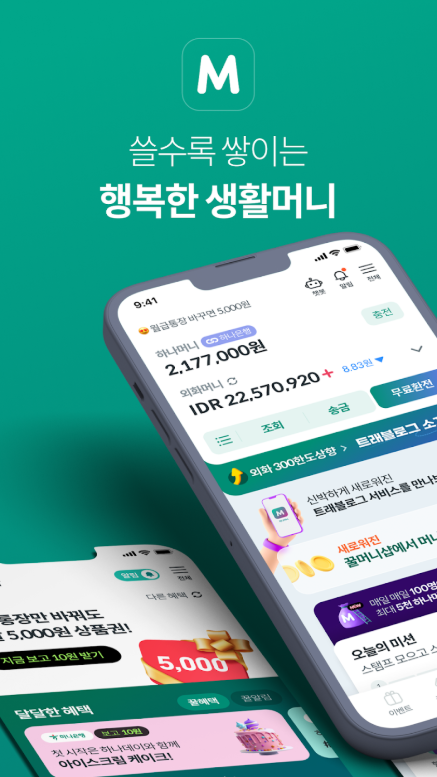 하나머니(트래블로그), 하나은행 금융 서비스