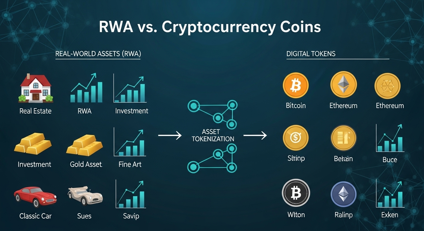 RWA vs 암호화폐 완벽 비교 ❘ 2025년 실물자산 토큰의 정의부터 투자까지