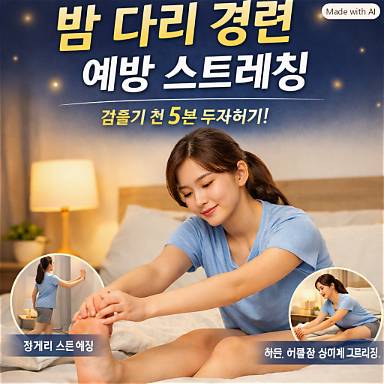밤에 쥐가 나는 것을 줄이는 생활 습관