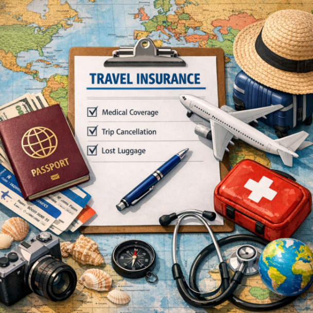 해외 여행자 보험과 관련한 사진