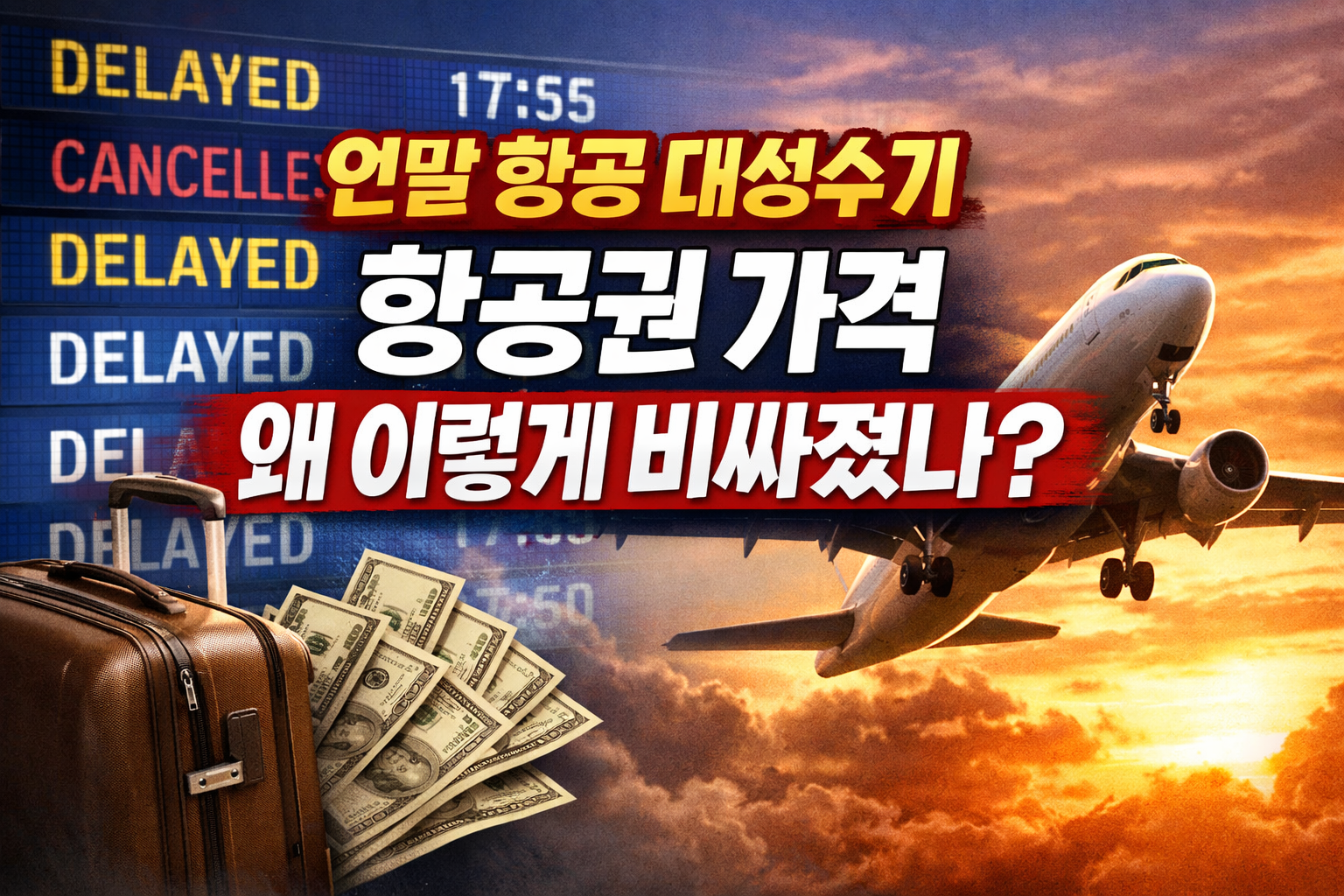 연말 항공 대성수기