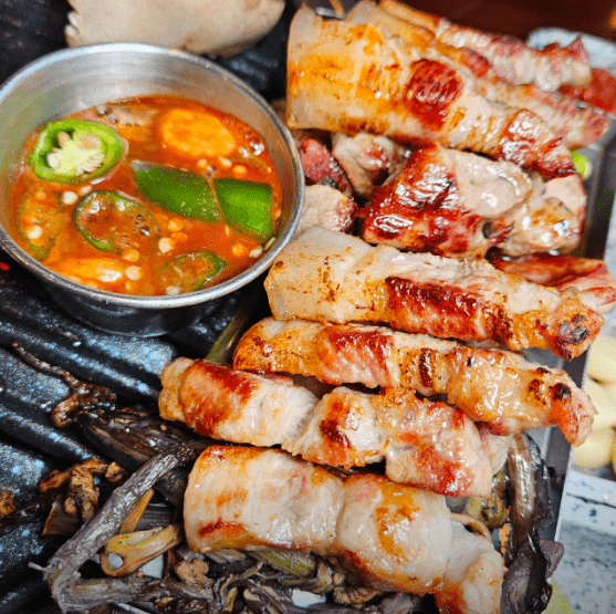 제주시 맛집 "참숯구이몬트락" 음식