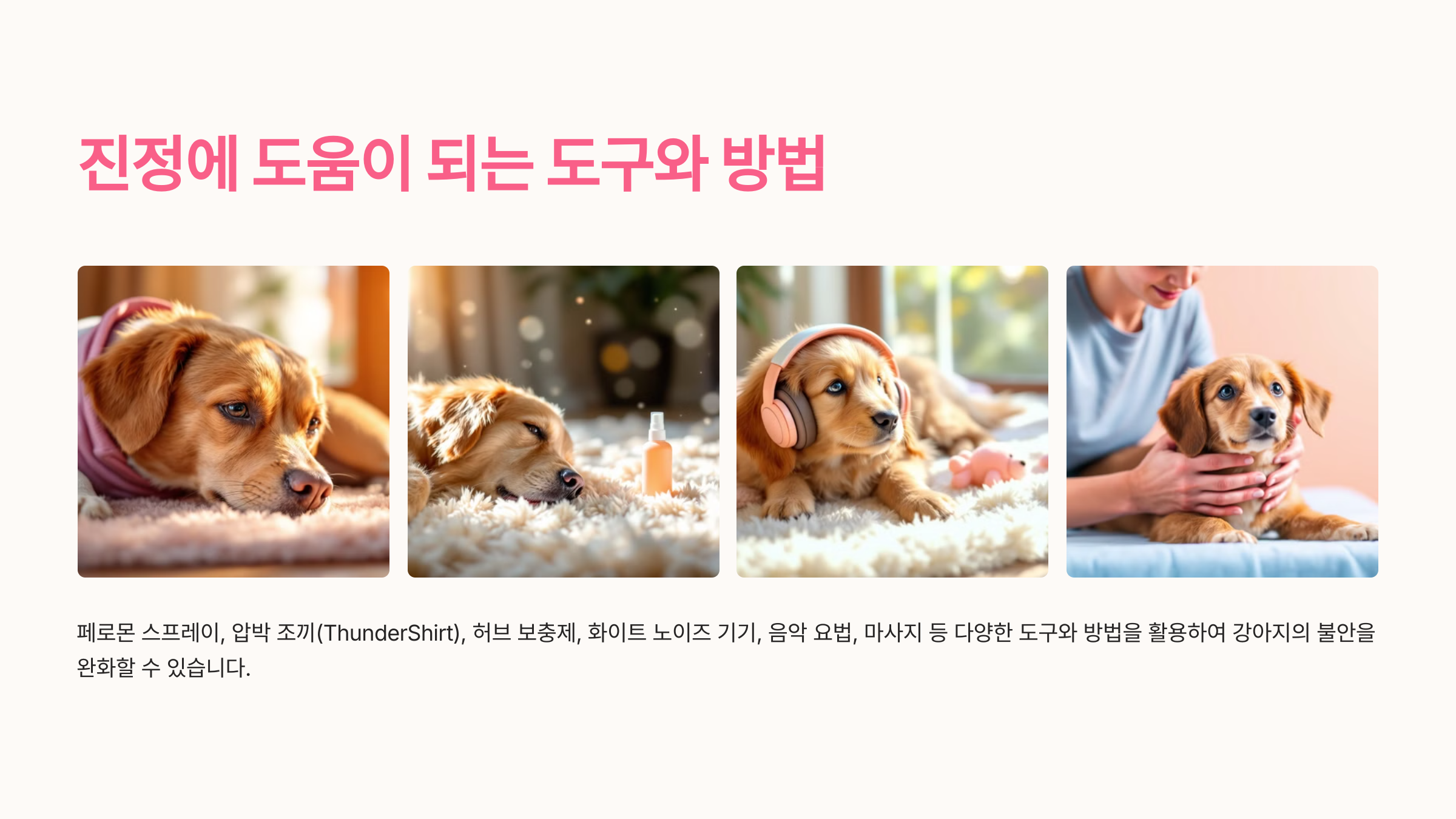 진정에 도움이 되는 도구와 방법