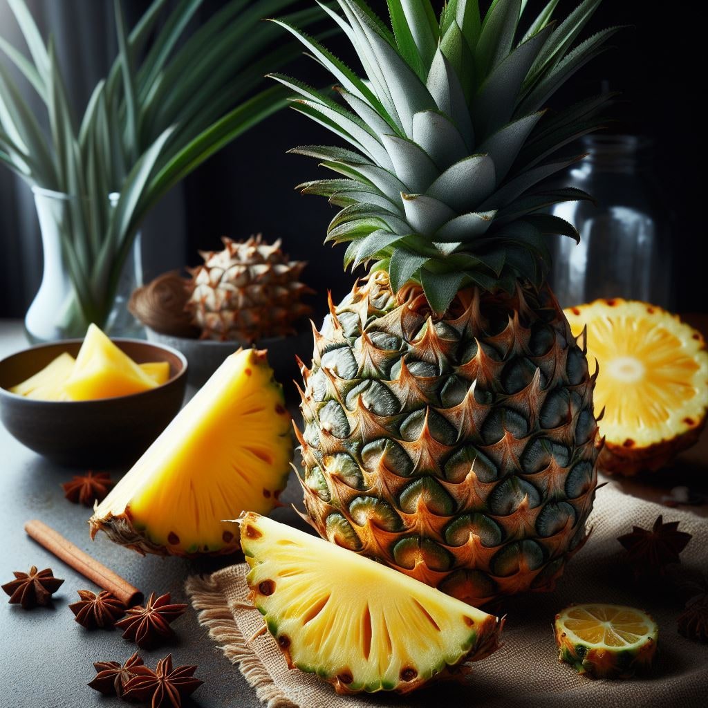 파인애플의 효능과 효소, 그리고 자르는 법과 식초 효능, 껍질 처리와 키우는 방법까지!