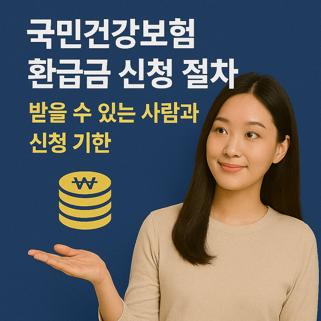 국민건강보험 환급금 신청 절차｜받을 수 있는 사람과 신청 기한