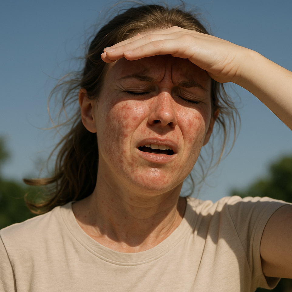 햇빛 알레르기 증상, 원인과 치료법 관련 이미지