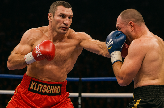 비탈리 글리츠코의 경기 장면