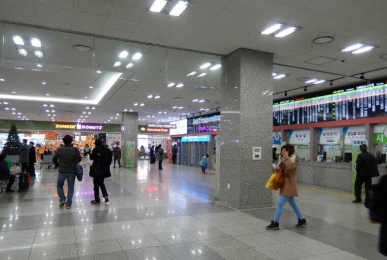 동서울 고속버스 터미널에서 대전복합행 고속버스 시간표