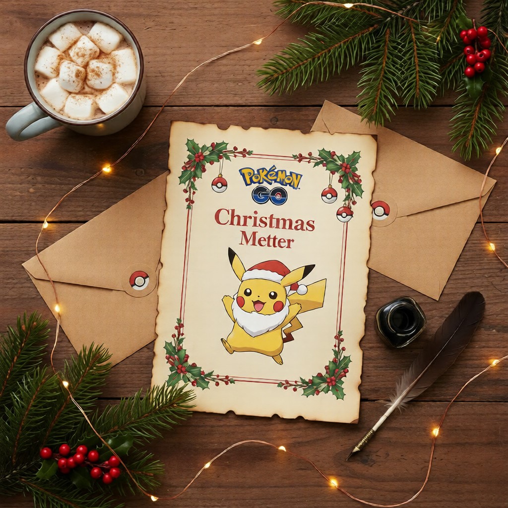 포켓몬고 크리스마스 편지지 무료 다운로드 이벤트