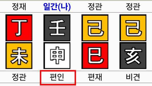 임신일주 지지에 편인이 있는 효신살 사주