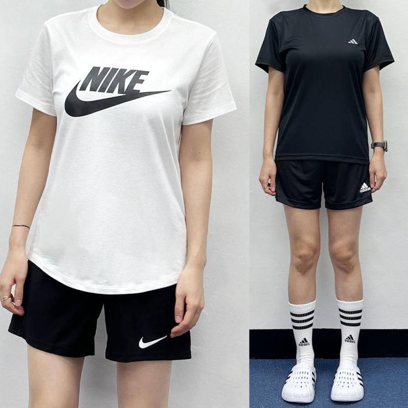 나이키 아디다스 여자 트레이닝 반바지 헬스복 투인원 쇼츠