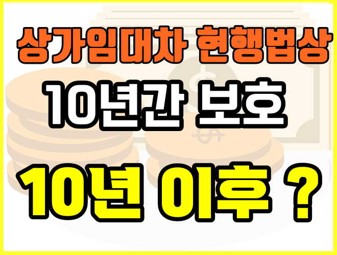 상가임대차보호법 10년이후 안내문구