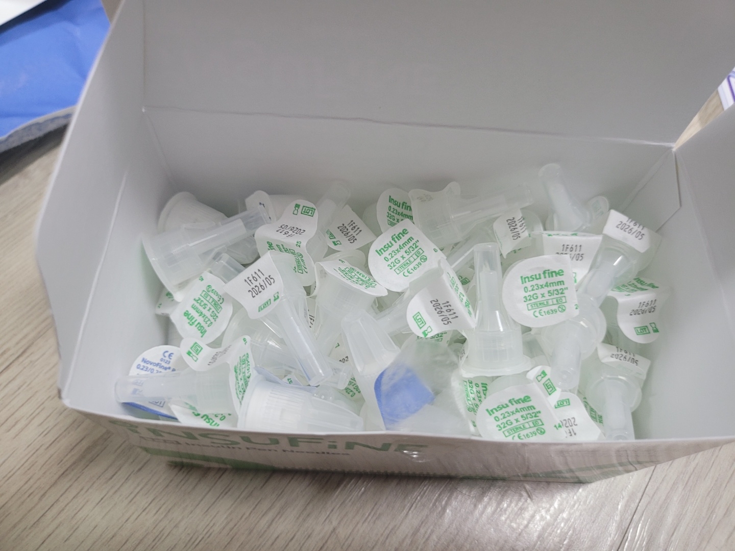 32게이지 인슐린용 주사바늘