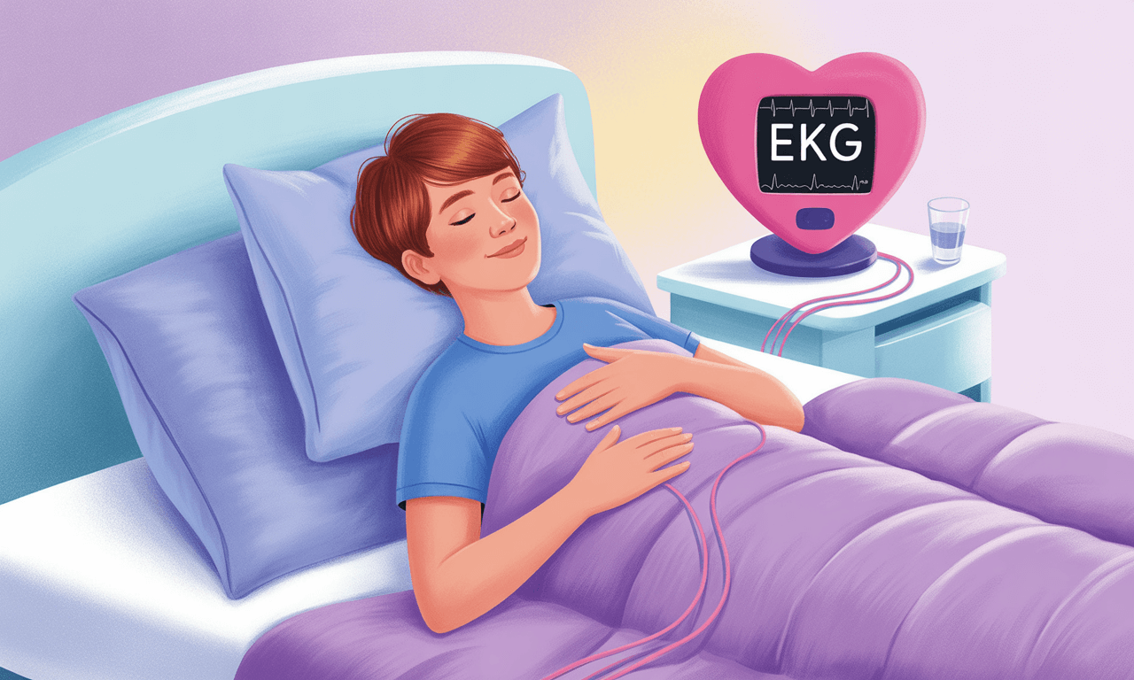 급성-심근경색-침대에-누워있는-사람