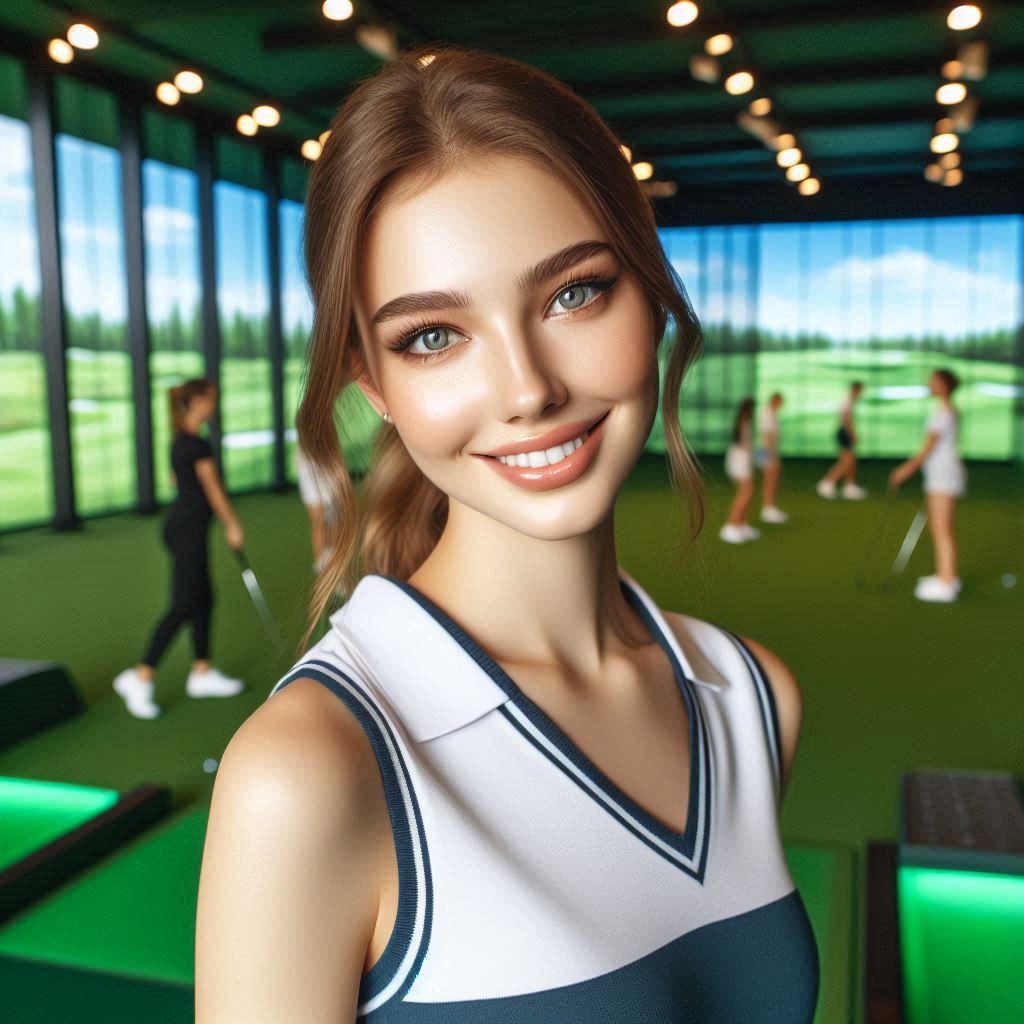 실내골프연습장 배경