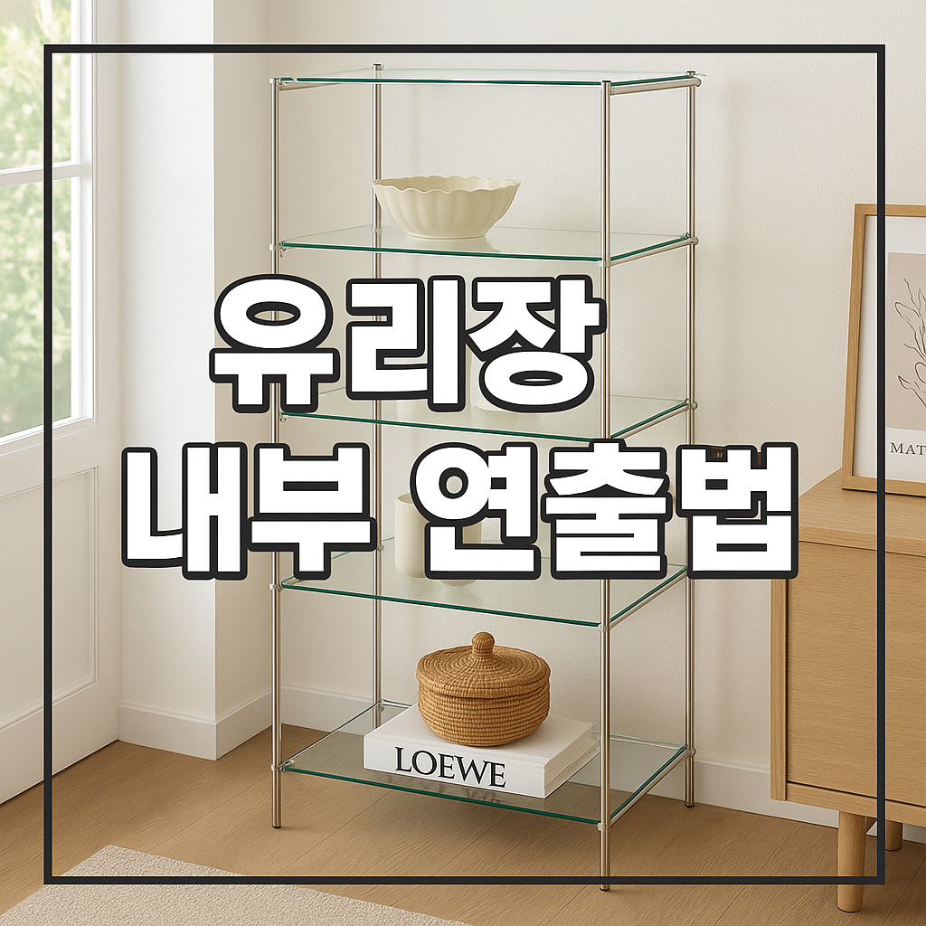 유리장 내부 연출법