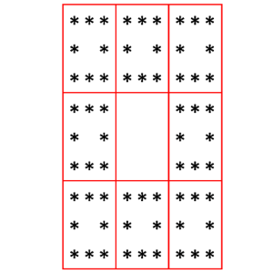 N = 9 일때 이런 단위로 끊어서 그릴수도 있다.