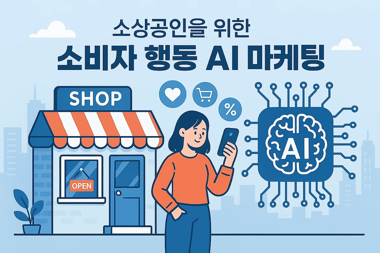 소상공인을 위한 소비자 행동 AI 마케팅 관련 이미지