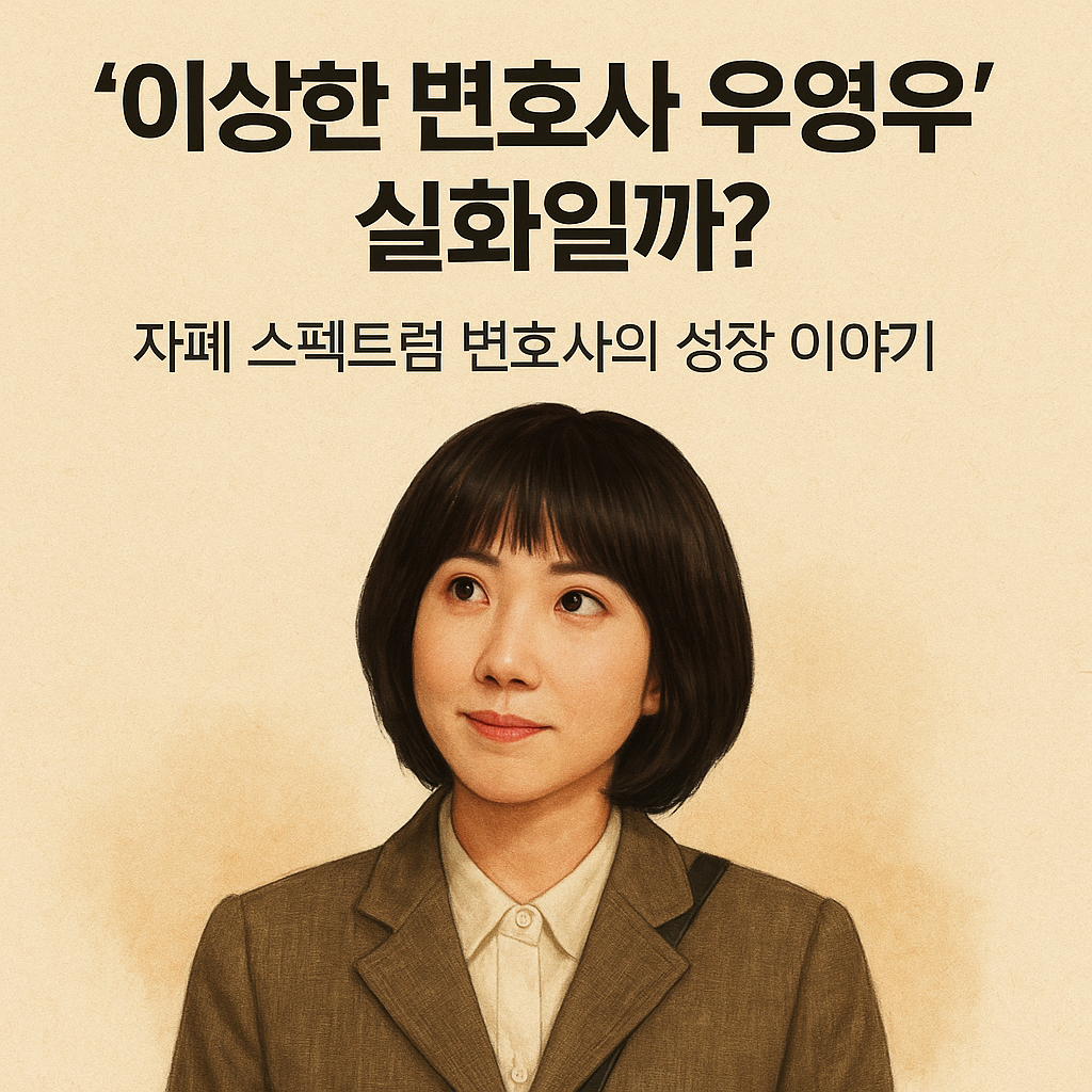 &lsquo;이상한 변호사 우영우&rsquo; 실화일까? 자폐 스펙트럼 변호사의 성장 이야기