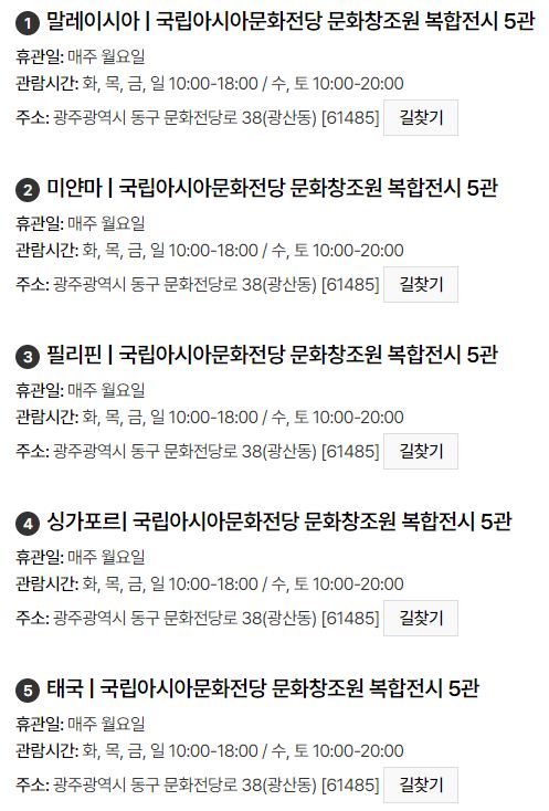 광주비엔날레 파빌리온 전시장소