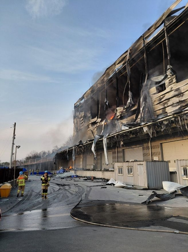 용인 처인구 백암면 박곡리 물류창고 화재