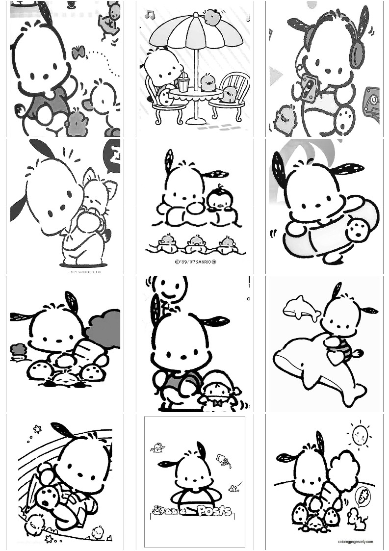 포차코 색칠공부 도안