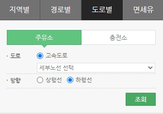 오피넷-도로검색-사용방법1