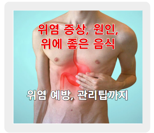 위염 증상, 원인, 그리고 위에 좋은 음식까지 한눈에 알아보기