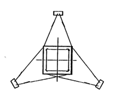 타워크레인 와이어로프 지지 방식 (혼합 6줄)