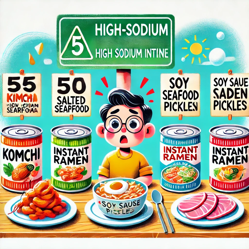 나트륨 많은 음식 이미지