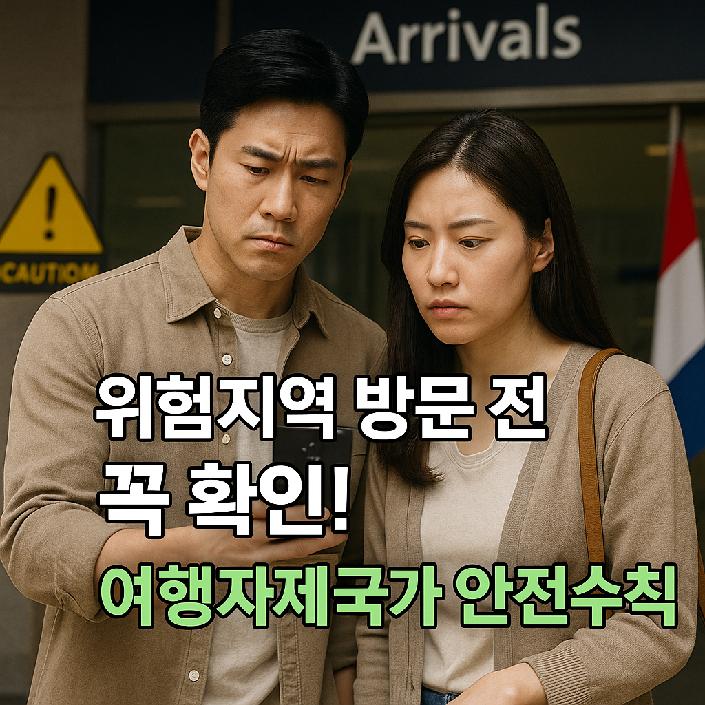 위험지역 방문 전 꼭 확인해야 할 안전수칙